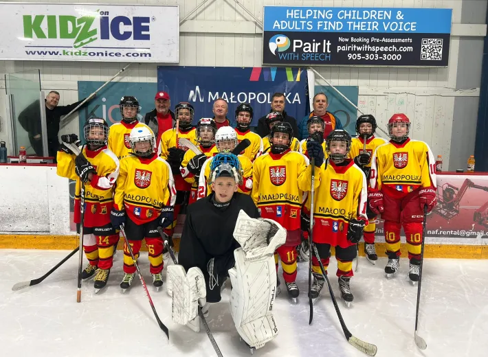 Pierwszy mecz Team Poland Małopolska U12 w Kanadzie