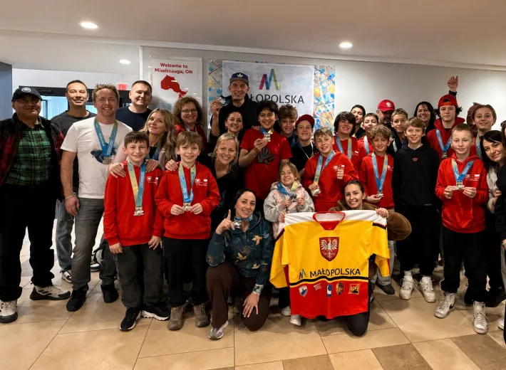 Team Poland Małopolska U12 z brązowymi medalami turnieju w Toronto
