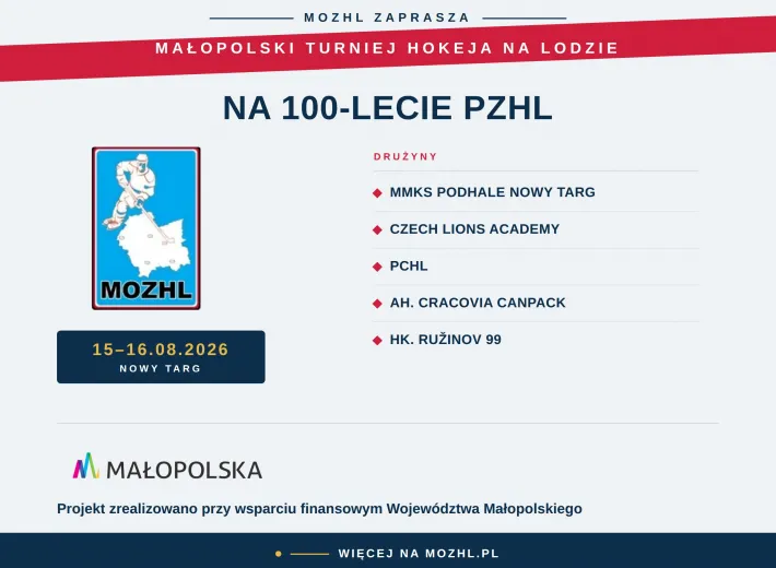 Małopolski Turniej Hokej na Lodzie na 100-lecie PZHL